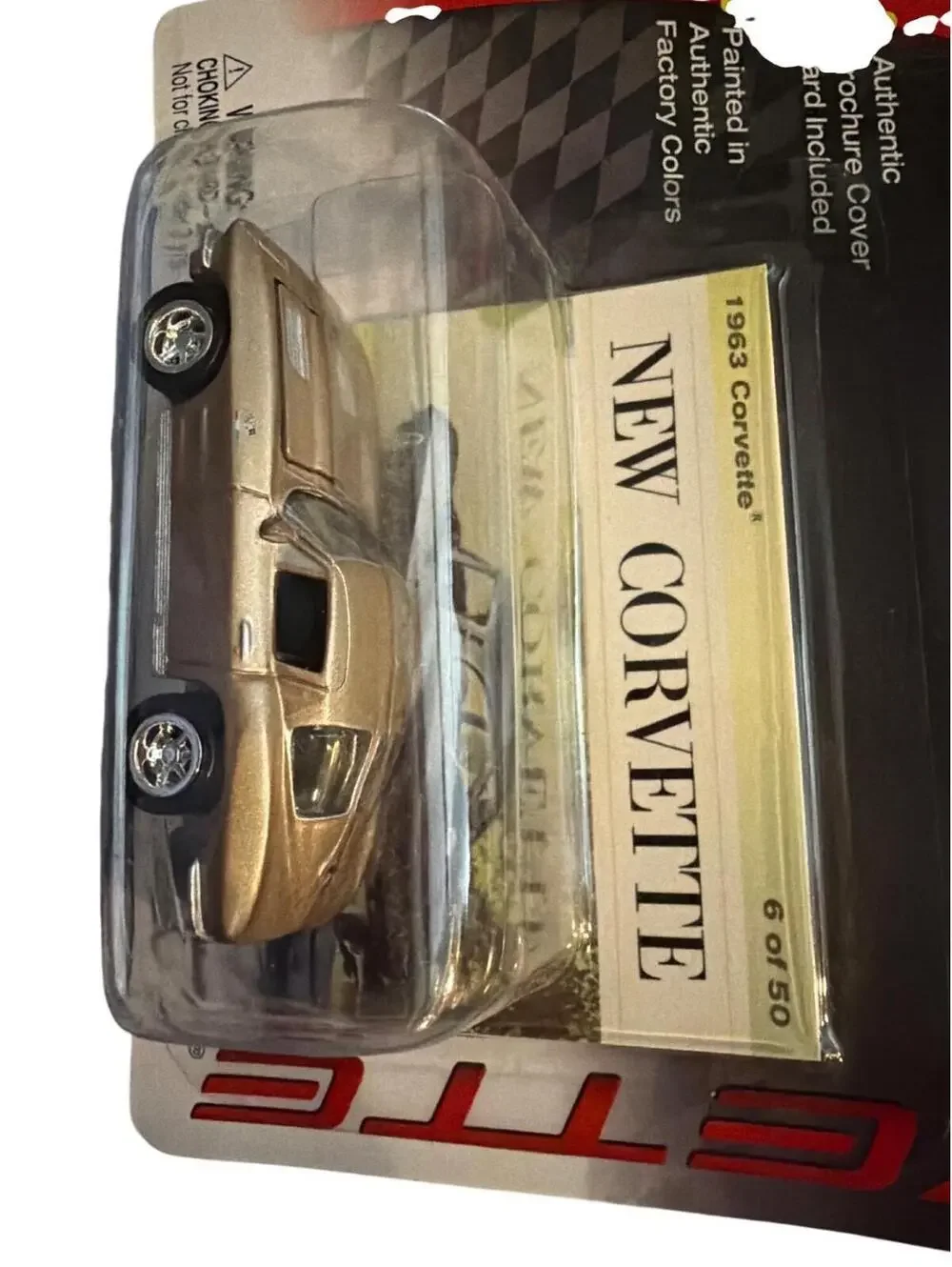 Johnny Lightning 1963 Corvette Diecast Model Gold 6 Of 50 Celebrating 50 Years A